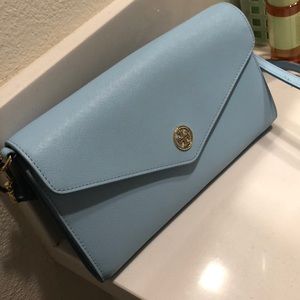 Light Blue Tory Burch Wallet on Chain